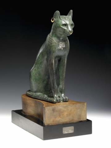 Gato gayer-anderson, siglo VII A.C. Foto extraída del British Museum